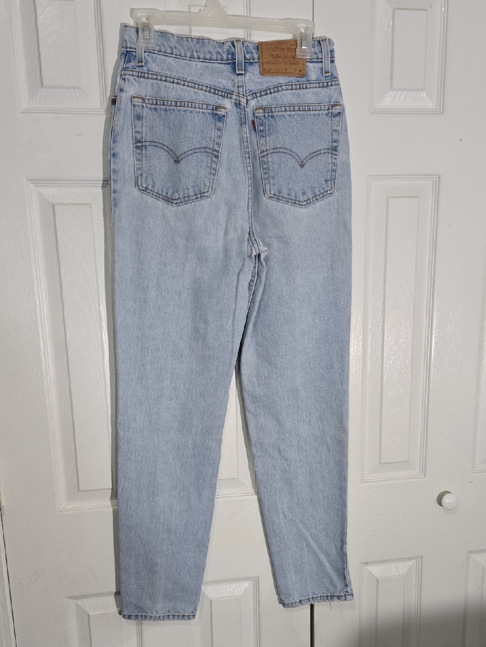 Levi's Light Blue 512 Slim Fit Tapered Vintage 90s Jeans - Picture 2 of 11